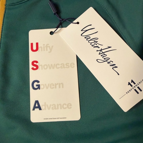 NWT Walter Hagen P11 Womens 125th US Open Oakmont 1/4 Zip Pullover Green Size M - Picture 5 of 7